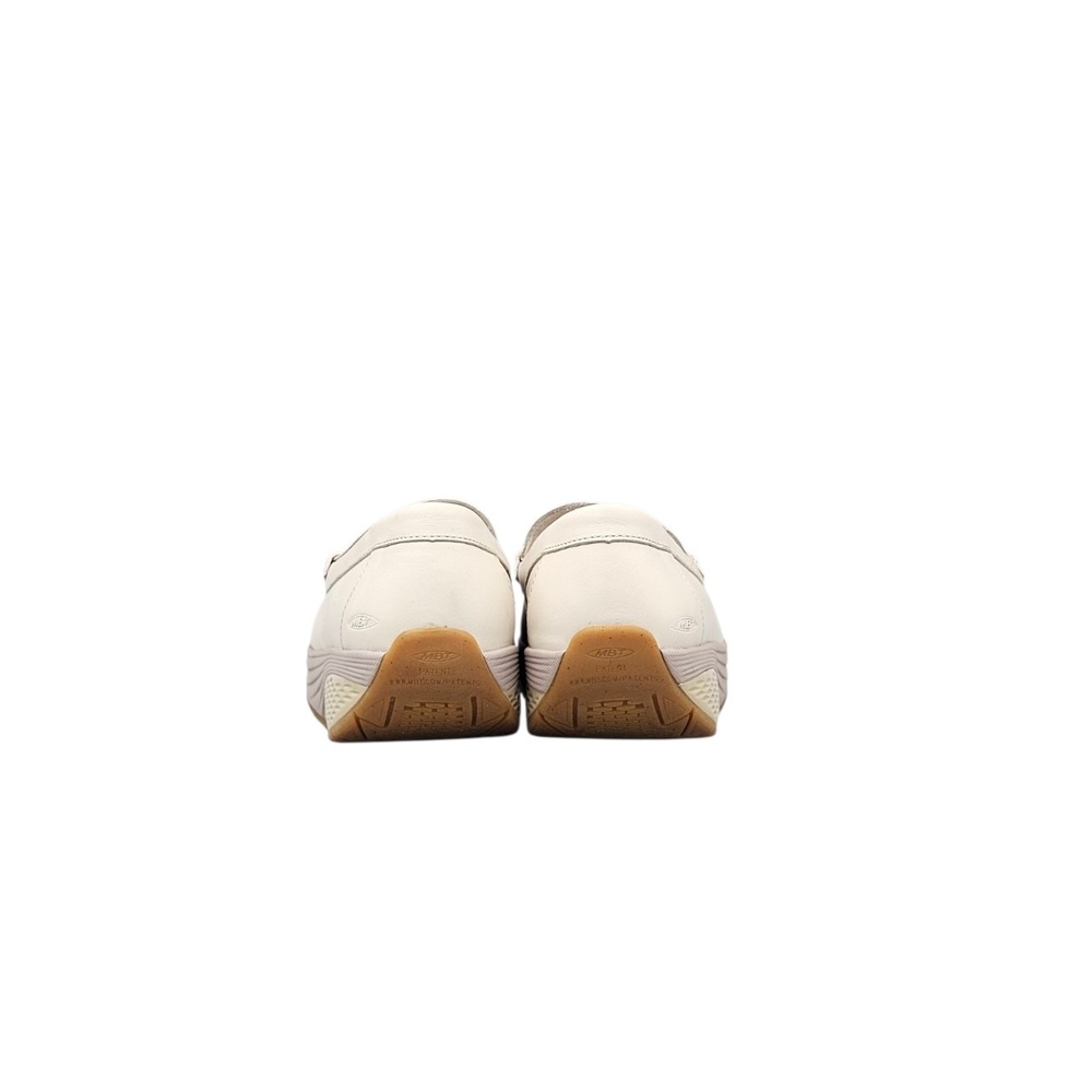MBT Women's Size 5 US NWOB Rocker White Leather Toning Penny Loafers Shoes Flats - Picture 4 of 8
